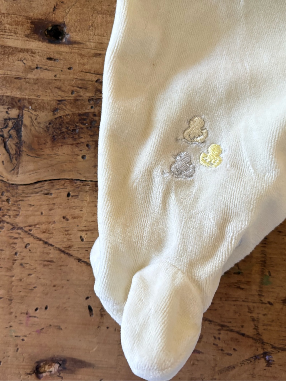 Kissy Kissy Footed Baby One-Piece - Picture 3 of 5